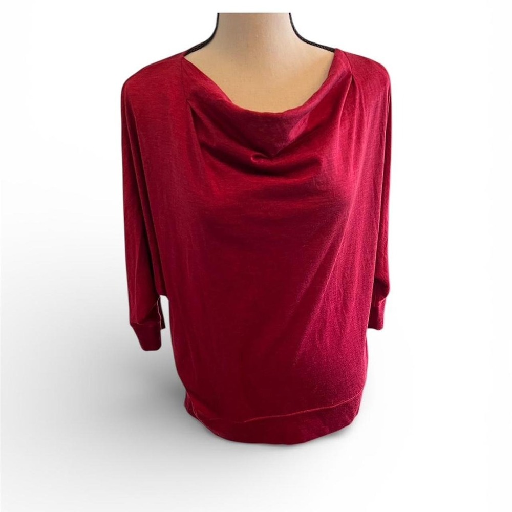 Eileen Fisher Silk Blend Dolman Sleeve Top Women's Petite Medium